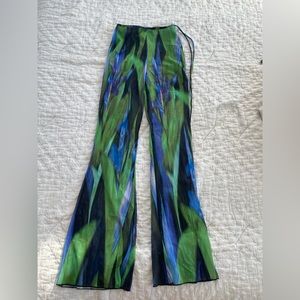 Zara patterned mesh pants